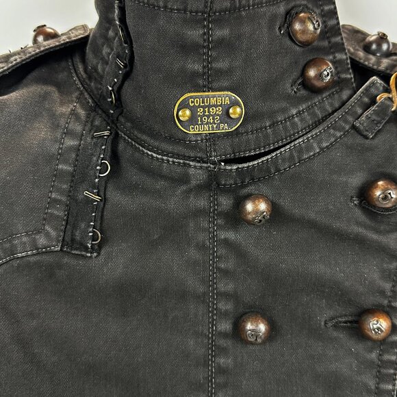 Rare Share Spirit Japan Military Jacket in Charcoal Gray - Picture 3 of 15